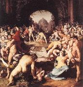 CORNELIS VAN HAARLEM Massacre of the Innocents dsf oil painting on canvas